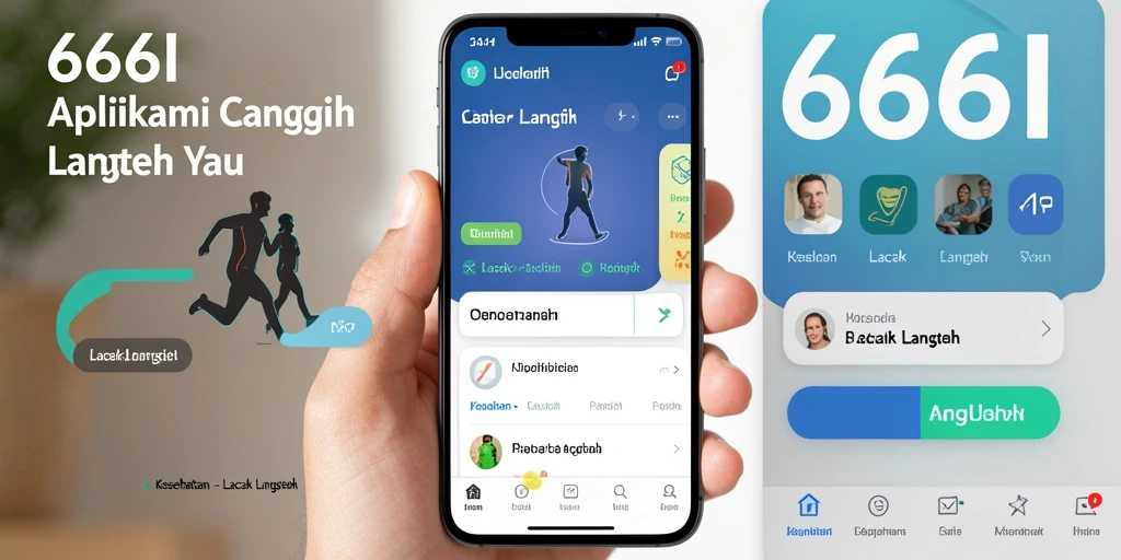 Antarmuka aplikasi 666I menampilkan fitur Lacak Langkah yang informatif.