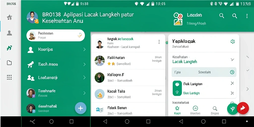 Tampilan antarmuka BRO138 dengan fitur lacak langkah yang interaktif.