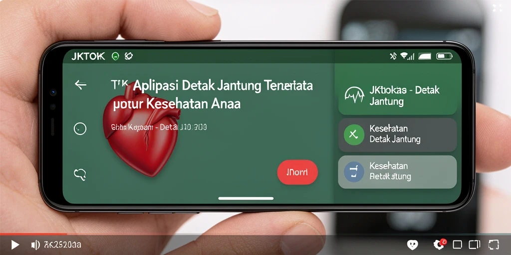 Antarmuka JKTOK yang menampilkan pemantauan detak jantung.