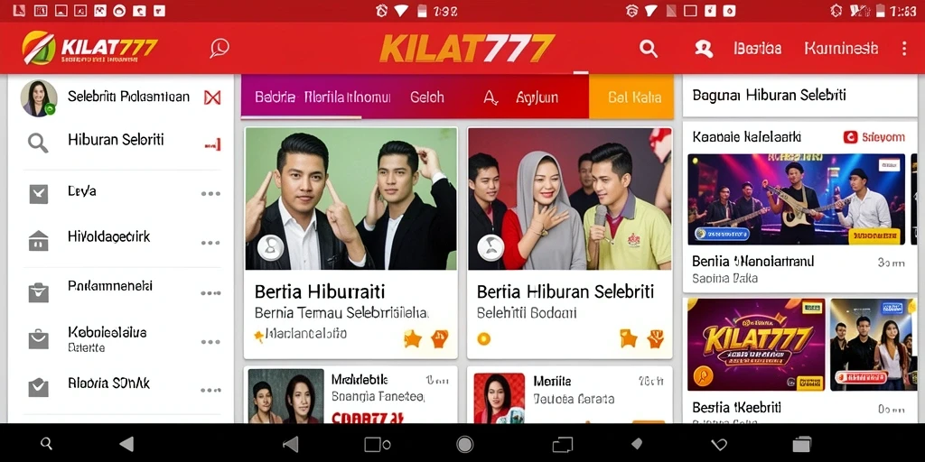 Tampilan antarmuka KILAT777 yang menarik dan informatif.